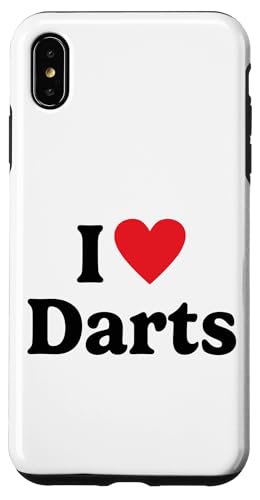 Hülle für iPhone XS Max Ich liebe Darts von I love Hobbies