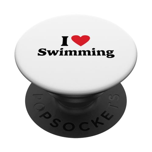 Ich liebe Schwimmen PopSockets Klebender PopGrip von I love Hobbies