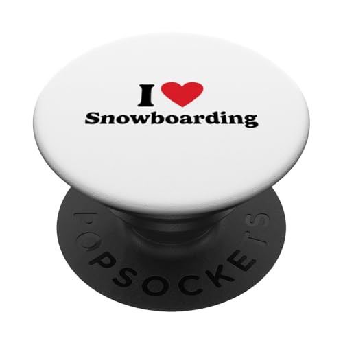 Ich liebe Snowboarden PopSockets Klebender PopGrip von I love Hobbies