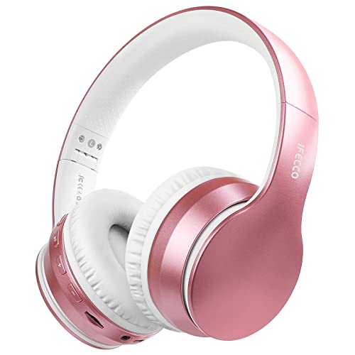 IFECCO Bluetooth 5.3 Kopfhörer Over-Ear, kopfhörer kabellos mit Eingebautem Mikrofon Micro SD/TF FM, HiFi Stereo Faltbare Wireless Headphones Kompatibel mit iPhone/iPad/Android/Laptops/PC von I love e iFecco