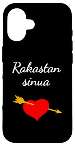 Hülle für iPhone 16 Rakastan sinua Ich liebe dich finnisch Valentinstag Finnland von Merch von Amazon