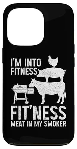 Ich stehe auf Fitness, Fit'ness, Fleisch in meinem Smoker, BBQ Grill Chef Hülle für iPhone 13 Pro von I'm Into Fitness - BBQ & Grill Apparel