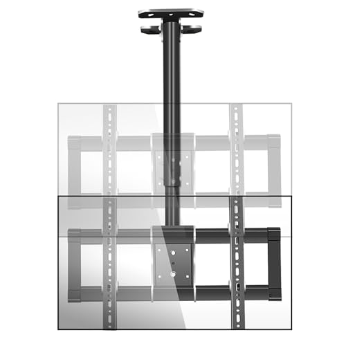 Höhenverstellbare, Teleskopische Deckenhalterung für Fernseher, Wandhalterung für Fernseher, Passend für LCD-Flachbildfernseher Von 37-85 Zoll(Single Screen) von IAKAEUI