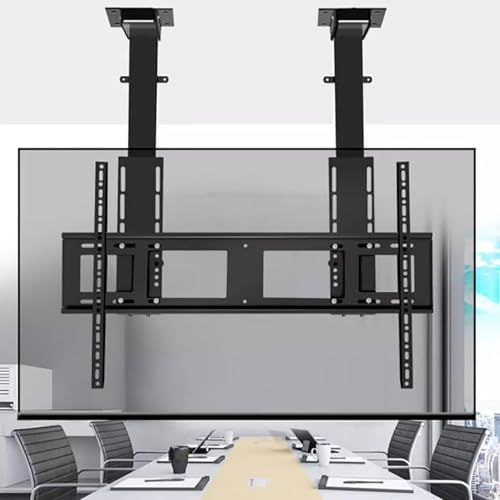 Motorisierte TV-Halterung – Motorisierter TV-Lift, Mobiler TV-Ständer mit Höhenverstellung, Höhenspeicherfunktion(1055-2255mm for TV 55-90in) von IAKAEUI