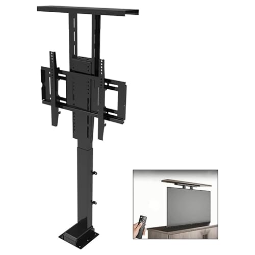 TV-Bodenständer – Teleskopischer Elektrischer TV-Lift, Im Schrank Versteckbarer TV-Lift, mit Tragkraft 80 Kg/176,3 Lbs(575-1225mm,for TV 32-57in) von IAKAEUI