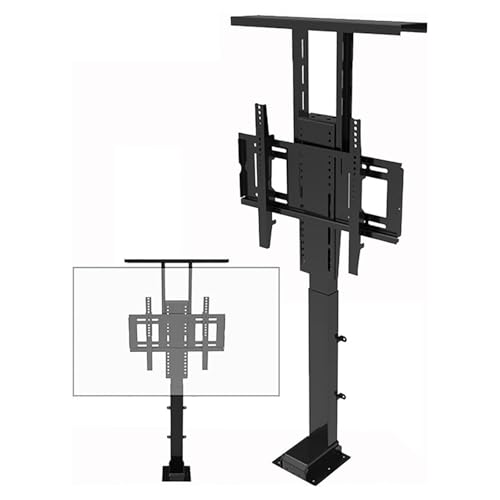 Tragbarer TV-Bodenständer – Elektrische TV-Lifthalterung, Im Schrank Versteckt, mit Tragkraft 80 Kg/176,3 Lbs(575-1225mm,for TV 32-57in) von IAKAEUI