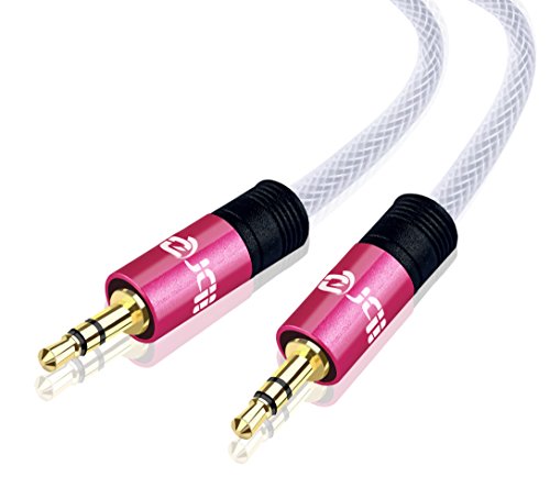 IBRA Aux-Kabel 2M 3,5-mm-Stereo-Premium-Auxiliary-Audiokabel - für Beats-Kopfhörer Smartphone MP3-Player Heim/Auto usw Pink von IBRA