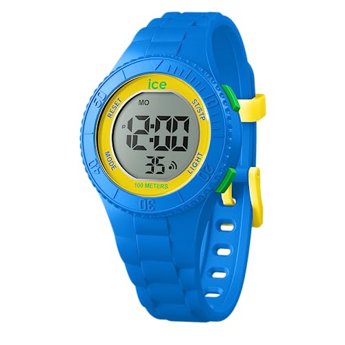 Ice-Watch - ICE digit Blue yellow green - Blaue Jungenuhr mit Plastikarmband - 021615 (Small) von ICE-WATCH