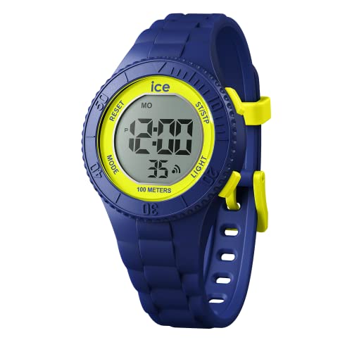 Ice-Watch - ICE digit Navy yellow - Blaue Jungenuhr mit Plastikarmband - 021273 (Extra small) von ICE-WATCH