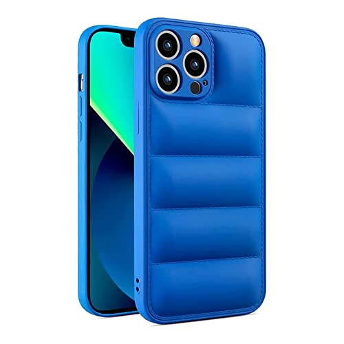 ICOVERI Schutzhülle für iPhone 14 Pro Max Puffer, TPU-Hülle mit Luftblase für zusätzlichen Schutz, kompatibel mit iPhone 14 Pro MAX Puffer Case iPhone, Schutz Kamera, Stoßfest, Blau von ICOVERI