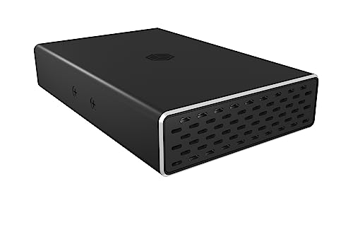 ICY BOX RAID Gehäuse für 2X 2,5 Zoll SSD & HDD, USB-C & USB-A Kabel, USB 3.1 Gen2 (10 Gbit/s), Aluminium, Schwarz, IB-RD2253-C31 von ICY BOX