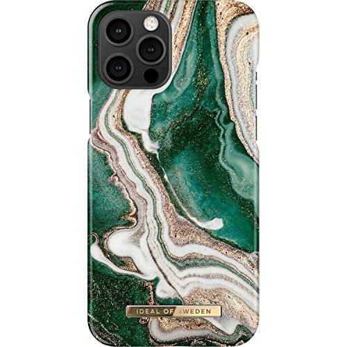 IDEAL OF SWEDEN Back Cover kompatibel mit iPhone 12 Pro Max - Gold, golden Jade Marble von IDEAL OF SWEDEN