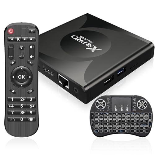 Android 13.0 TV-Box, Android TV Box RK3528 Quad-Core Cortex-A53 GPU Mali-450 2 GB RAM 16 GB ROM, unterstützt 8 K UHD Dual Band 2.4G/5G WiFi 6 Bluetooth 5.0 USB 2.0/3.0, Android TV Box mit von IDEALROYAL