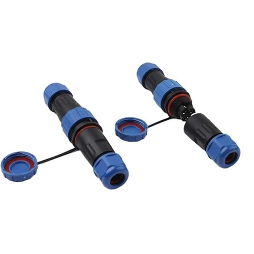 LP/SP16 IP68 Waterproof Solderless Socket Set Automation Electrical Connector Male&Female 2/3/4 pin Wire Port(LP16-2D) von IDUTQUMW