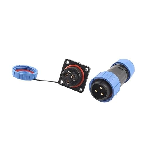 LP/SP20 IP68 Square Outdoor Cable Waterproof Wire Connector Male Female &Socket Suit 2-7 Pin Solderless Screw Crimp(LP20-4S) von IDUTQUMW