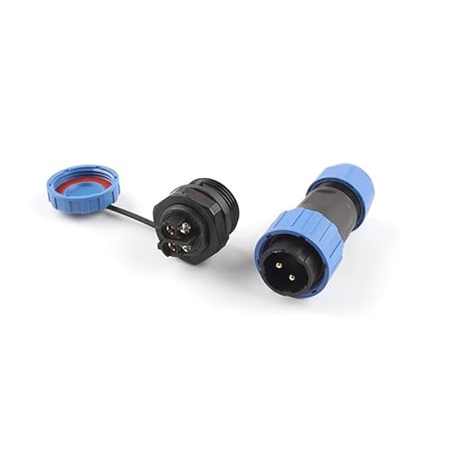 LP/SP20 IP68 Waterproof Connector &socket Male Female Cable Connectors Set 2-7 Pin Solderless Quick WIRE Connection(LP20 Nut TYPE,1 SET_2P) von IDUTQUMW