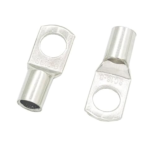 10PCS SC16-6 16-8 16-10 16-12 Copper Cable Lug Kit Bolt Hole Tinned Cable lugs Battery Terminals copper nose Wire connector IFWGFVTZ(SC16-8) von IFWGFVTZ