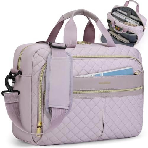 IGOLUMON Laptoptasche Damen 15,6 Zoll Aktentasche Wasserdichte Laptop Notebook Tasche Arbeitstasche Business Taschen Schultertasche Umhängetasche von IGOLUMON