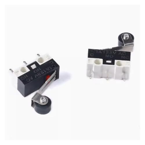 Limit Switch Momentary Push Button Switch 1A 125V AC Mouse Switch 3Pin Long Handle Roller Switch IINKUEYK(With roller 3PIN,50pcs) von IINKUEYK