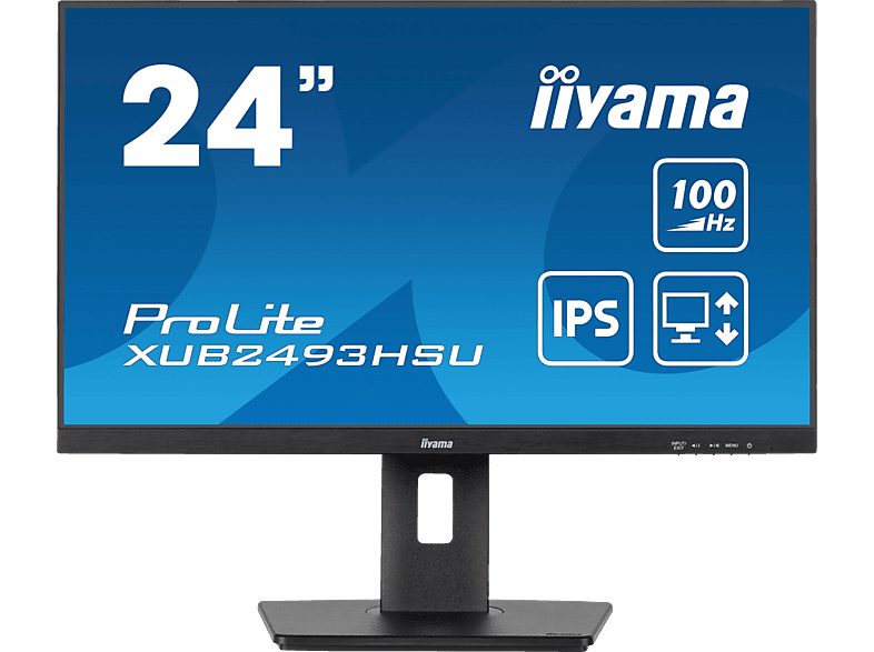 IIYAMA ProLite XUB2493HSU-B6 23,8 Zoll Full-HD Business Monitor (1 ms Reaktionszeit, 60 Hz) von IIYAMA