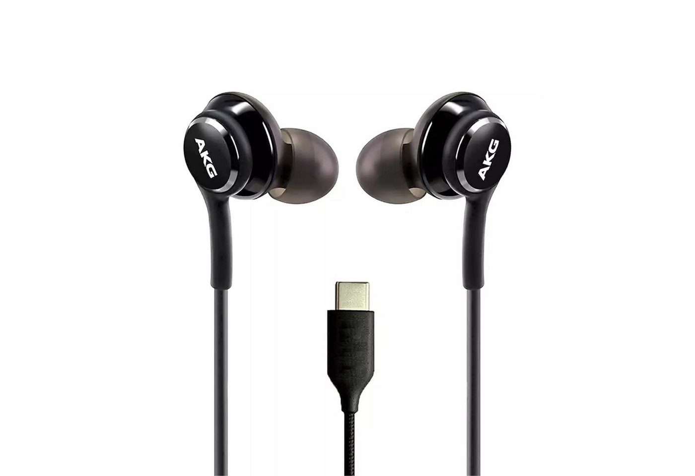 IK-Handelsgruppe Kopfhörer passend für Samsung, AKG GH59-15198A, In-Ear-Kopfhörer (USB-C, Stereo, Textilkabel, Schwarz) von IK-Handelsgruppe