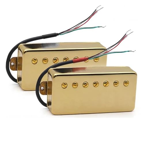 Ersatz- & Kleinteile Für E-Gitarren 7-saitige Gitarre Messingabdeckung Humbucker Schlitzschraube 8,5 K/14 K Spulenspalt-Tonabnehmer Für LP-E-Gitarre(B+N C) von ILGIZJIN