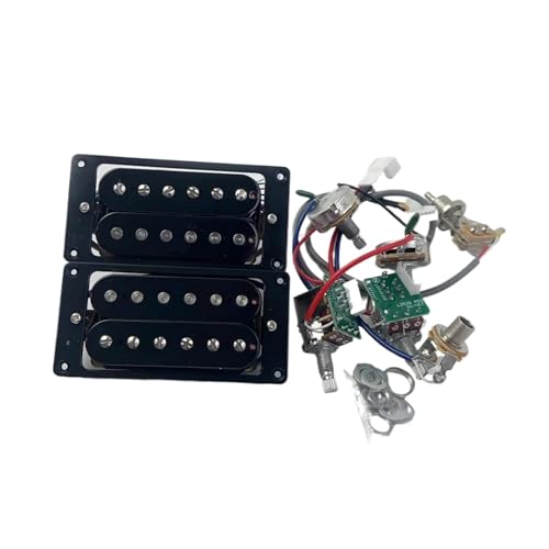 Ersatz- & Kleinteile Für E-Gitarren Geeignet Für LP-Gitarre Humbucker Elektrische Gitarre Tonabnehmer Single Cut Lötfrei 1 Set Gitarrenzubehör(2V2T A) von ILGIZJIN