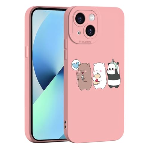 ILING Liquid Silikon Hülle für Vivo V40 SE 80W, Ultradünne Elegant Blumen und Niedliches Cartoon Muster Damen Handyhülle, Weich TPU Bumper Stoßfest Schutzhülle (Rosa Q12) von ILING