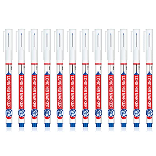 12 x Lochmarkierstifte, Mehrzweck-Marker, schnell trocknend, 20 mm lange Spitze, Marker für Tischler-Builder von ILZAPT