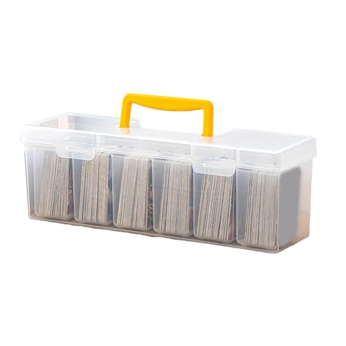 Sammelkarten-Aufbewahrungsbox aus Acryl mit separater Box, großes Fassungsvermögen, transparenter Spielkartenbehälter von ILZAPT