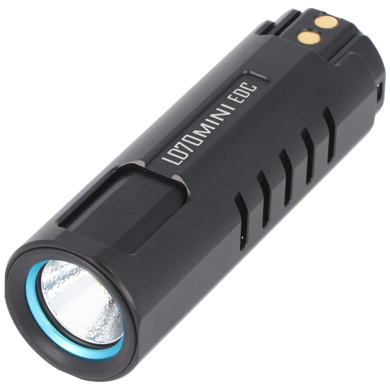 Imalent LD70 Mini EDC LED-Taschenlampe schwarz mit 4000 Lumen, Leuchtweite max. 203 Meter von IMALENT