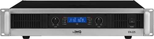 IMG STAGELINE STA-225 Stereo PA-Verstärker mit integriertem Limiter schwarz/silber von IMG