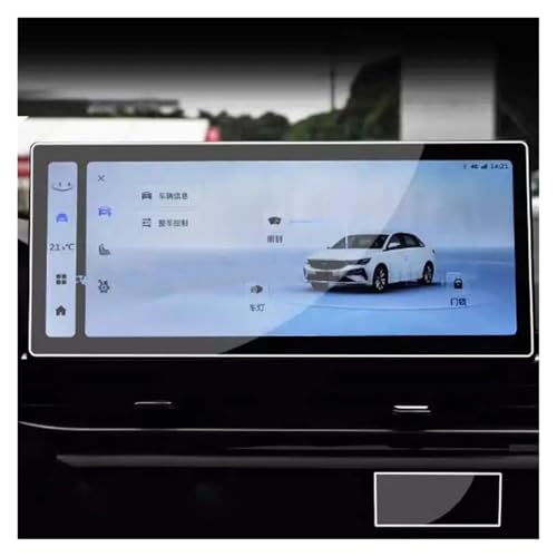 IMMLSX Für Geely Für Emgrand 2023 12,3 Zoll Autoradio GPS-Navigation Kratzfeste Montage Gehärtetes Glas Displayschutzfolie Navigation Schutzfolie Navigations-Displayschutz von IMMLSX