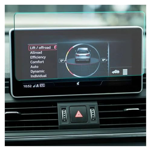 IMMLSX Für Q5 2018 2019 Autoradio GPS-Navigationsfolie LCD-Bildschirm Kratzschutzfolie Schutzfolie Aus Gehärtetem Glas Navigation Schutzfolie Navigations-Displayschutz(220X110mm) von IMMLSX