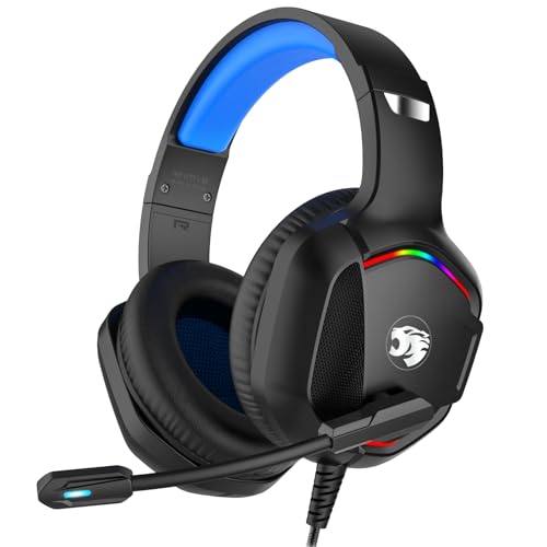 IMYB Gaming-Headset mit Mikrofon für PC, Xbox One Series（Blue） von IMYB