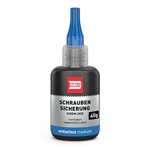 INBUS® 79560 Schraubensicherung mittelfest, 40g — Made in Germany von INBUS