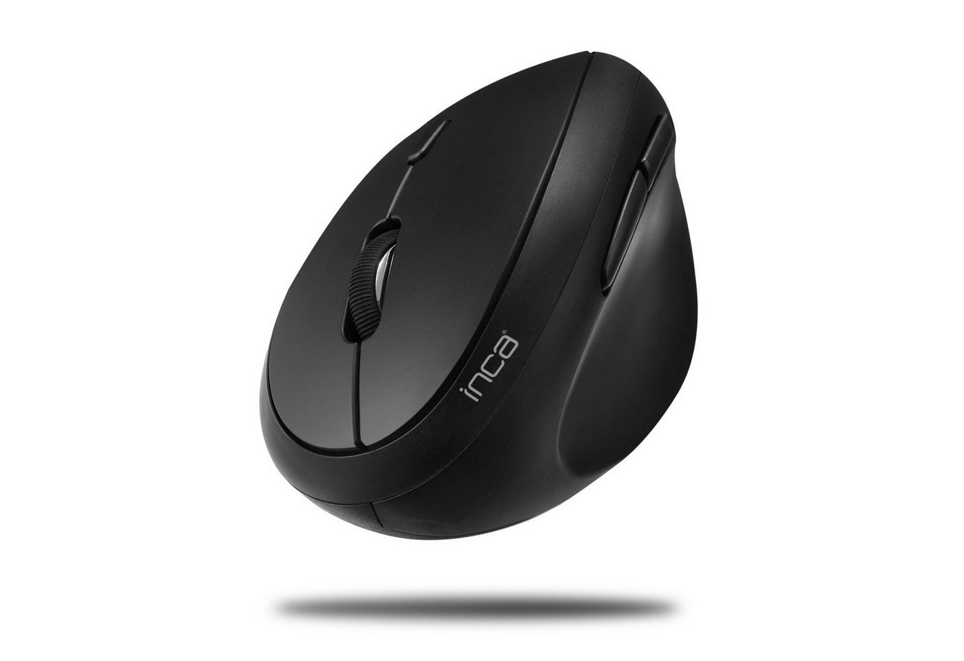 INCA Maus kabellos Bluetooth Optisch 1600 DPI Wireless Funkmaus Schwarz Maus von INCA