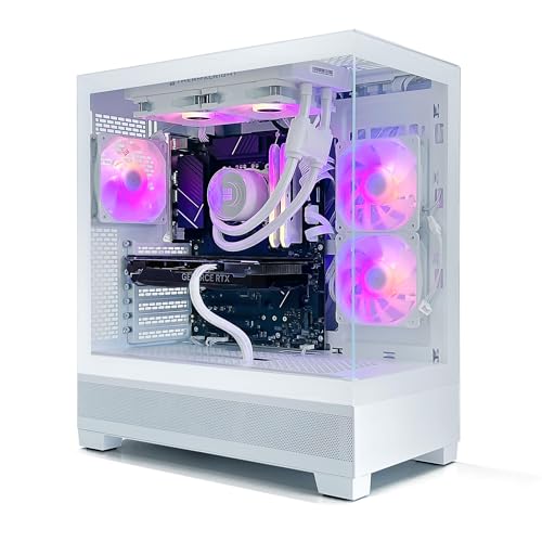 Infomax Gamer PC, Rainbow, Gaming-PC, Weiß – Prozessor Intel Core i7 • NVIDIA RTX 4060 8 GB • 16 GB RGB DDR4 RAM • 1 TB SSD • WiFi • ARGB Gehäuse • Watercooling • FREEOS von INFOMAX VOTRE EXPERT GAMING