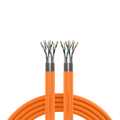 INFRALAN© Cat.7 1000 AWG23, S/FTP 2x4P -- CPR Cca orange, 100m von INFRALAN