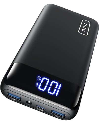 INIU Power Bank, 22,5W Powerbank klein Aber stark 20000mAh (USB C Input&Output), 3A USB C PD3.0 QC4.0 Powerbank with LED Display, kompatibel mit iPhone 15 14 13 12 Pro Max Samsung S21 S20 iPad Huawei von INIU