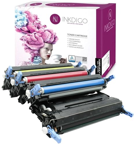 C-EXV26 XL - Premium TÜV Toner Schwarz 1660B006 / Cyan 1659B006 / Magenta 1658B006 / Gelb 1657B006 Kompatibel Canon C1021I, C1021IF, C1022, C1022I, C1028I, C1028IF 4-er Pack von INKDIGO