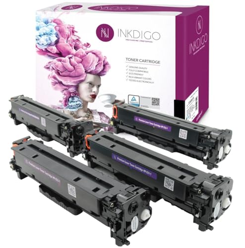 CRG-718 CRG0718 Toner Premium TÜV Schwarz/Cyan/Magenta/Gelb Kompatibel Canon MF 8350 CDN LBP-7200C LBP-7660 CDN MF 726 Cdw MF 8330 MF 8550 cd MF 8580 von INKDIGO