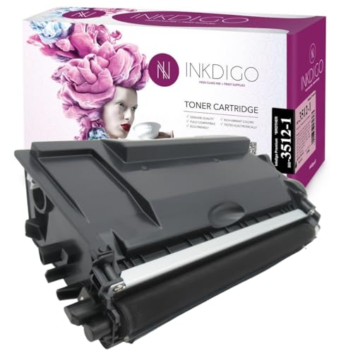 TN3512 TN-3512 XL - Premium TÜV Toner Schwarz Kompatibel Brother DCP L6600 HL L6250 L6300 L6400 L6450 MFC L6800 L6900 L6950 L6970 von INKDIGO