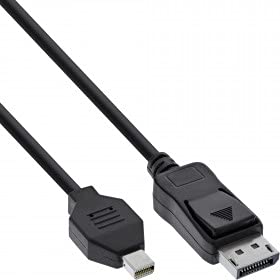 InLine S-17131S Mini DisplayPort Kabel Mini DisplayPort zu DisplayPort, schwarz, 5m von INLINE