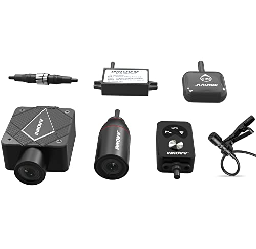 INNOVV K5 Dual Channel Motorrad Motocam mit 4K Ultra HD Auflösung, WLAN, GPS, Parkmodus und IP67 Wasserbeständigkeit (microSD-Karte nicht im Lieferumfang enthalten) von INNOVV