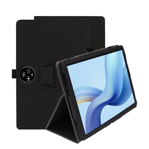 INSOLKIDON Kompatibel mit TCL NXTPAPER 14 14.3 inch Tablet Hülle mit Standfunktion Slim PU Leder Schutzhülle [Auto Schlaf/Aufwachen] Klappbare Schutzhülle (Schwarz) von INSOLKIDON