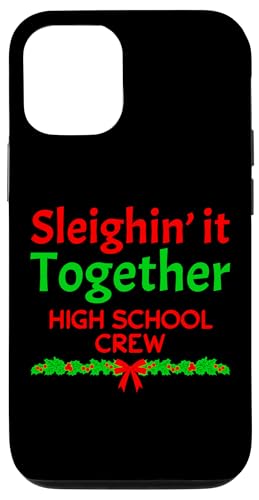 Hülle für iPhone 12/12 Pro Lustiger Retro Weihnachten Lehrer High School Crew Männer Frauen von INSPIREMETEES Funny Matching School Teacher Xmas