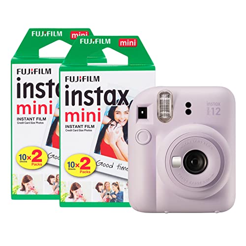 Fujifilm Instax Mini 12 Sofortbildkamera, mit 40 Filmen, Flieder/Violett von INSTAX