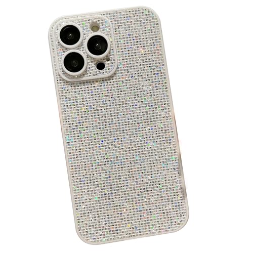 INSTR Schutzhülle für iPhone 15Pro Max/15 Pro/15 Plus/15, Kameraloch-Schutz, modisch, luxuriös, dünn, Diamant-Glitzer, niedlich, niedlich, Hülle (15 Pro Max, Silber) von INSTR