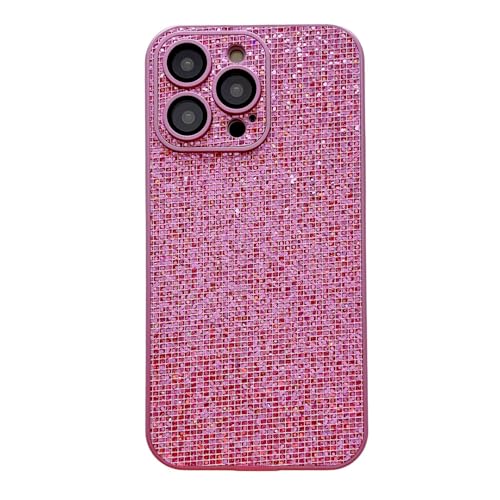 INSTR Schutzhülle für iPhone 15Pro Max/15 Pro/15 Plus/15 Plus, Kameralöcher, modisch, luxuriös, dünn, Diamant-Glitzer, niedlich, Schutzhülle (15 Plus, Rosa) von INSTR